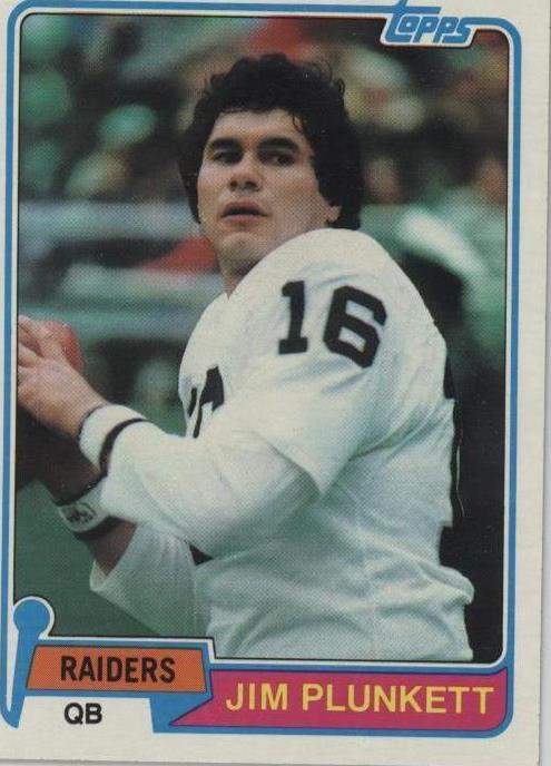 1981 Topps Jim Plunkett #135