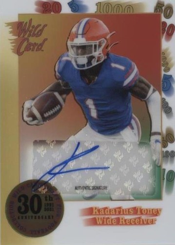 2021 Wild Card Nationals Kadarius Toney #30TH-16