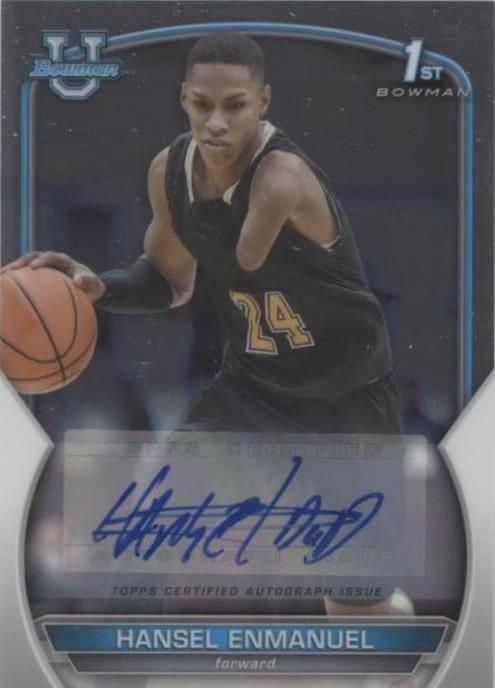 2022-23 Bowman University Chrome - Hansel Enmanuel #52