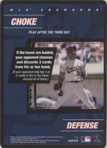 2001 MLB Showdown - Choke #S45