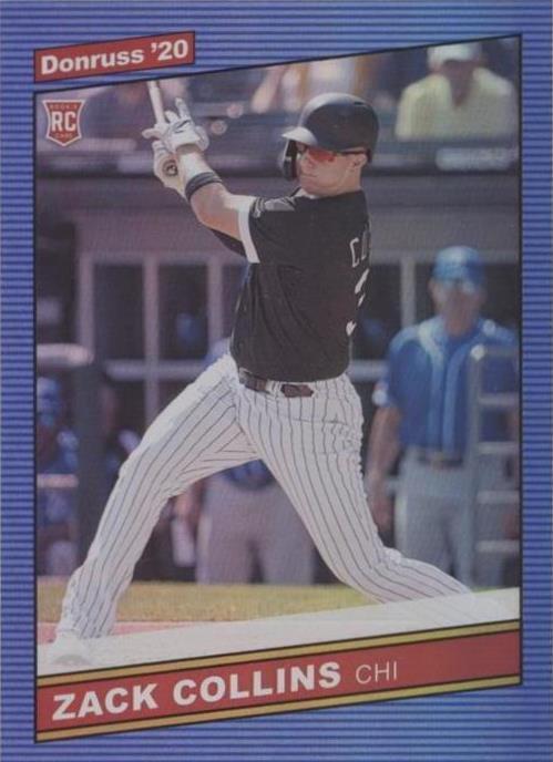 2020 Panini Donruss - Retro 1986 Variations Zack Collins #247 Holo Blue ...