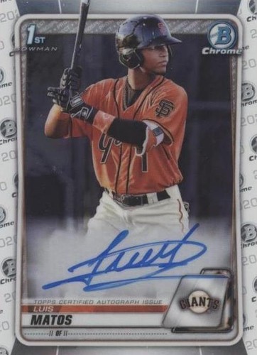 2020 Bowman Chrome - Luis Matos #CPA-LM