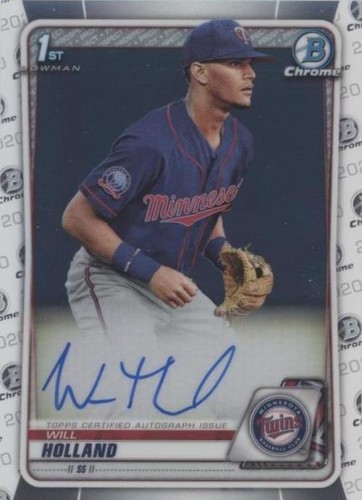 2020 Bowman Chrome - Will Holland #CPA-WH