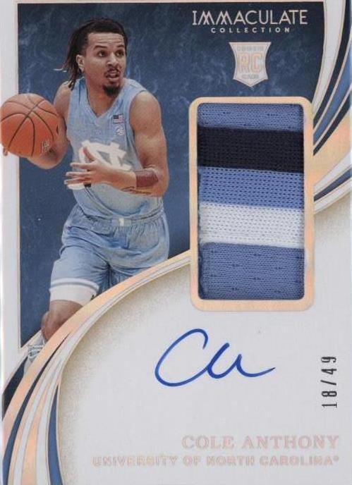 2020-21 Panini Immaculate Collection Collegiate - Cole Anthony #44