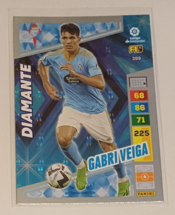 Carte Card Diamante NÂ°399 Gabri Veiga Celta Vigo Panini Adrenalyn Laliga 2022-23