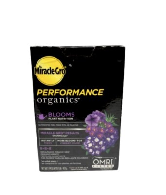 NEW MIRACLE-GRO 3005410 Performance Organics for Blooms Plant Nutrition 1 Lb