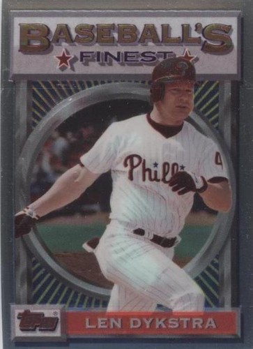 1993 Topps Finest - Lenny Dykstra #177