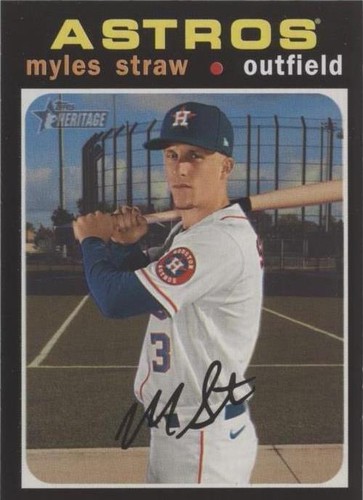 2020 Topps Heritage High Number - Myles Straw #597
