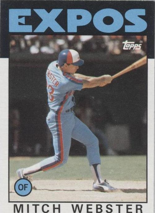1986 Topps - Mitch Webster #629
