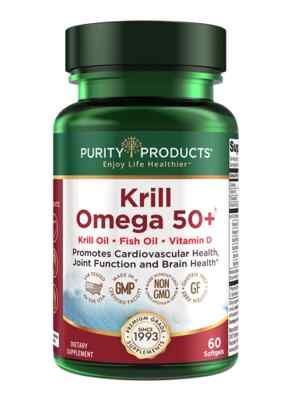 Purity Products Krill Omega 50+ - 60 Softgels