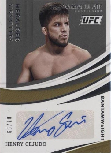 2021 Panini Immaculate Collection UFC - Henry Cejudo #HS-HCJ