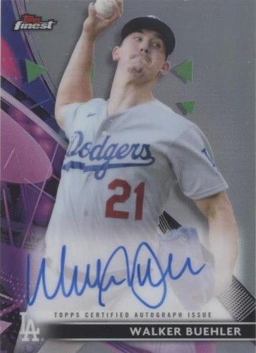 2021 Topps Finest - Walker Buehler #FA-WB
