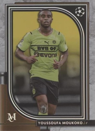 2021-22 Topps Museum Collection UCL Youssoufa Moukoko #41