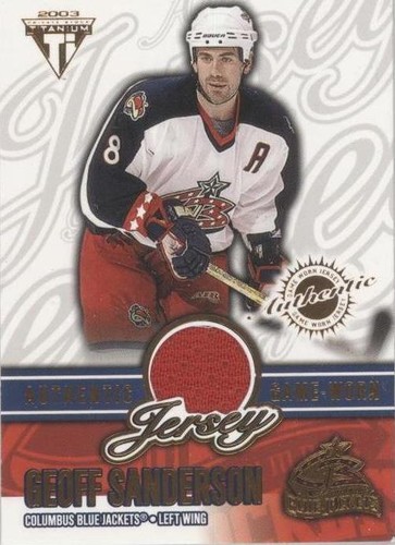 2002-03 Pacific Private Stock Titanium - Geoff Sanderson #20
