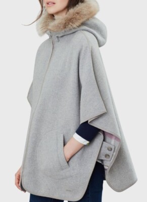 Joules top cape coat