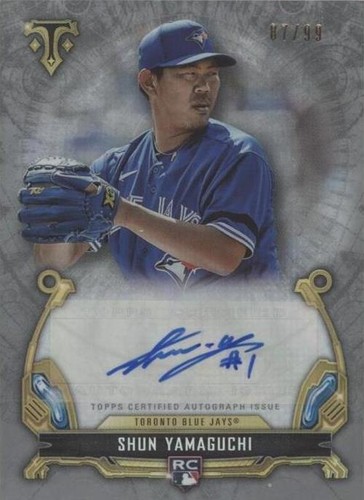 2020 Panini Absolute Ink Spectrum Gold /10 Shun Yamaguchi