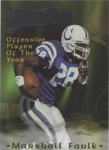 1995 Collector's Edge Excalibur Marshall Faulk #25