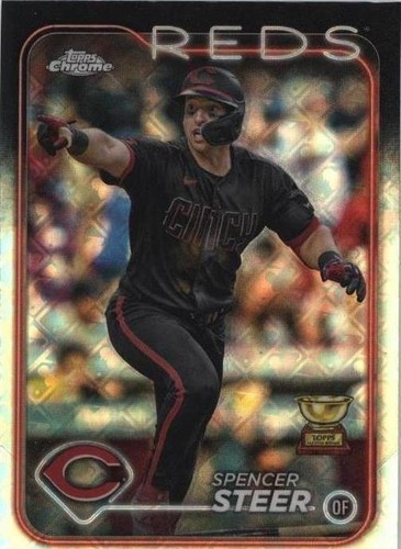 2024 Topps Chrome Logofractor Edition - Spencer Steer #104