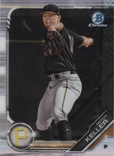 Mitch Keller /99 AUTO 2019 GREEN REFRACTOR Rookie RC & 2014 1st 