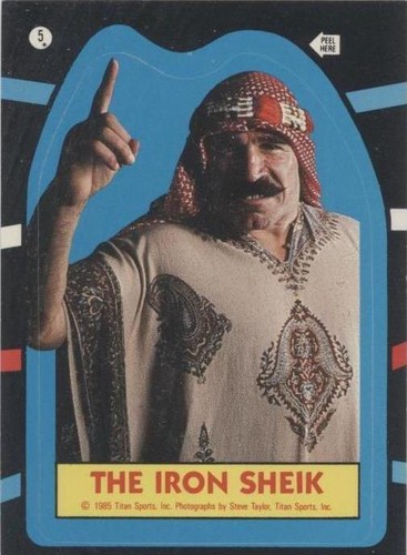 1985 Topps WWF - Iron Sheik #5