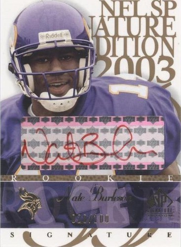 2003 SP Signature Edition Nate Burleson #NB