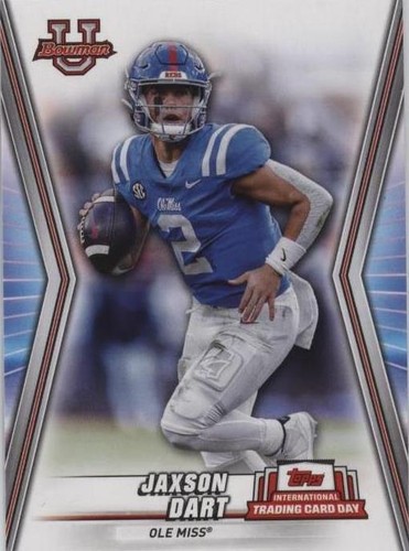 2023 Topps International Trading Card Day Jaxson Dart #NTCD-BF20