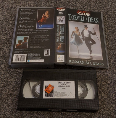 TORVIL & DEAN WITH THE RUSSIAN ALLSTARS ICE SKATING SPORT INTEREST PAL VHS VIDEO