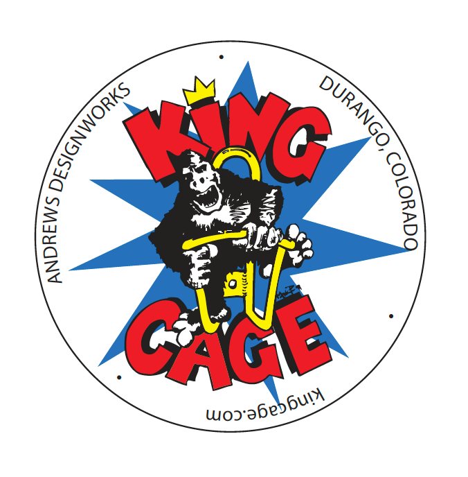 King Cage Titanium Bottle Cage + Water Bottle