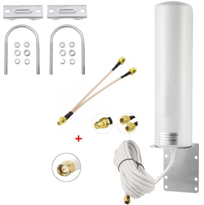 High Gain 10dBi SMA Male Wide Band 3G/4G LTE Modems, Routers, & Cell Boosters