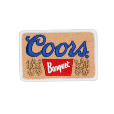 FABULOUS COORS BANQUET  BEER EMBROIDERED IRON-ON PATCH...RARE...