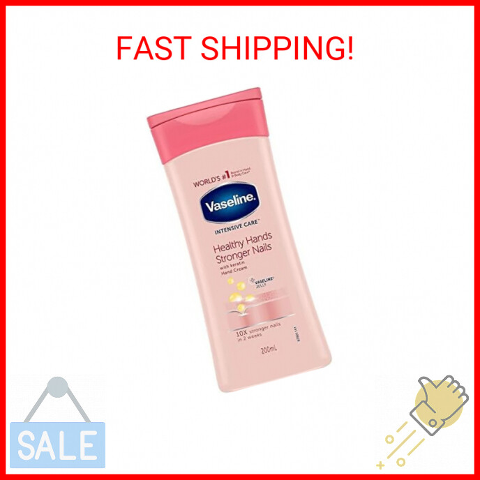 Vaseline Healthy Hand and Stronger Nails Hand Cream, 6.76 Ounce (Pack of 3)
