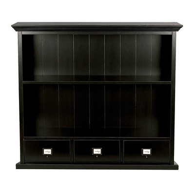 Ballard Designs Black Return Desk 3 Drawer Hutch Ebay