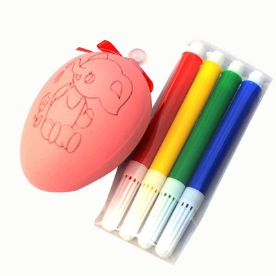 Water Color Pen amp Egg Kids DIY Painting Color Egg Toy Easter Egg Education Toys