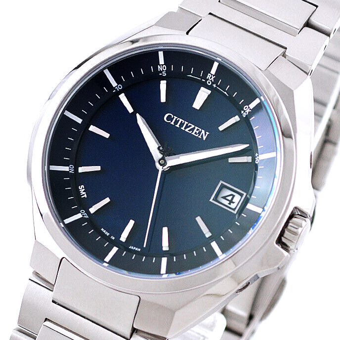 Pre-owned Citizen Attesa Cb3010-57l Eco-drive Radio Titanium Sapphire Crystal Watch Men's
