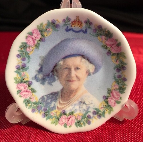 Miniature Queen Mother Plate | Fine English Bone China | Woman of the Century