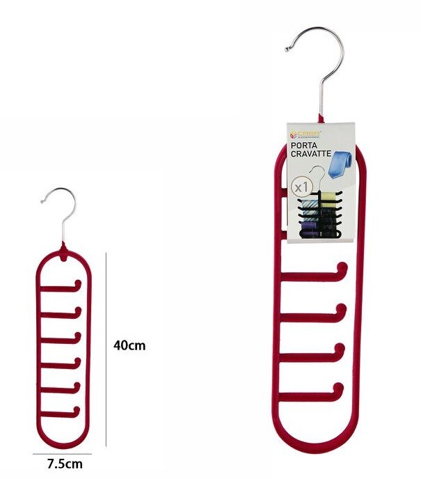 Gruccia Portacravatte Porta Sciarpe Organizer Armadio Cravatte 6 Posti dfh