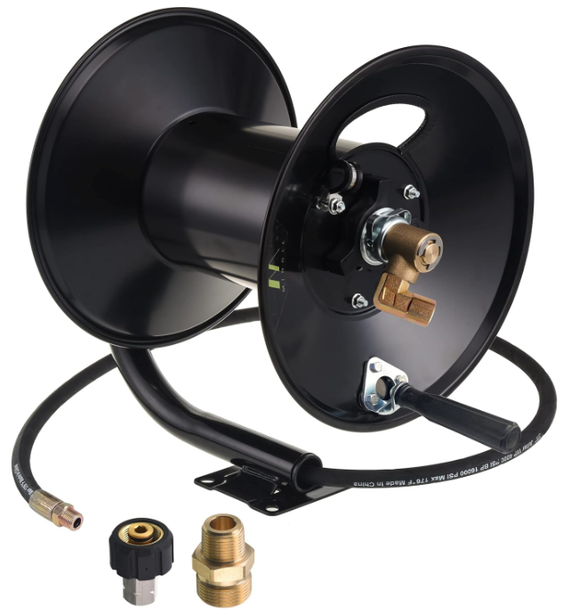 M MINGLE High Pressure Washer Hose Reel 150ft