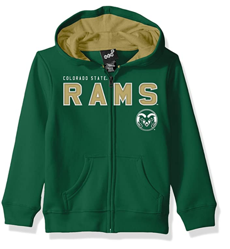 Outerstuff NCAA Kids (4-7) Толстовка с капюшоном на молнии Colorado State Rams Stated