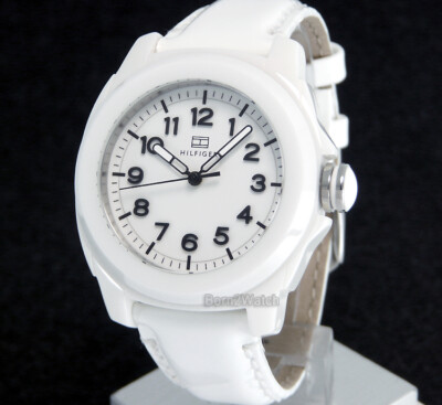 TOMMY HILFIGER 1781182 LADIES WHITE CERAMIC 36mm *SUPER CLEARANCE SALE*