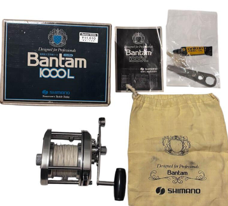 SHIMANO Bantam 1000L フィッシングリール Shimano Bantam 1000L Double Shaft Reel Old Vintage Limited