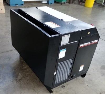 INGERSOLL RAND 25HP SCREW AIR COMPRESSOR 97 CFM @ 125 PSI FULLY SERVICED TESTED