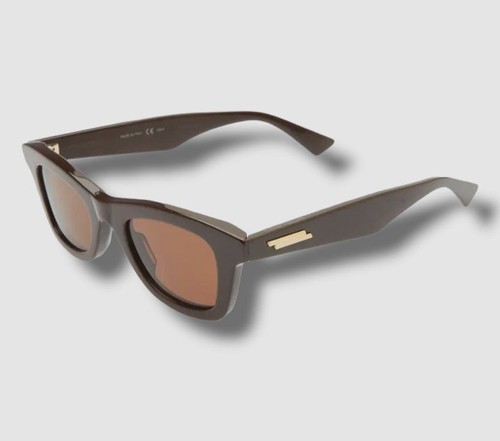 $400 Bottega Veneta BV1147S 003 Unisex Brown Square