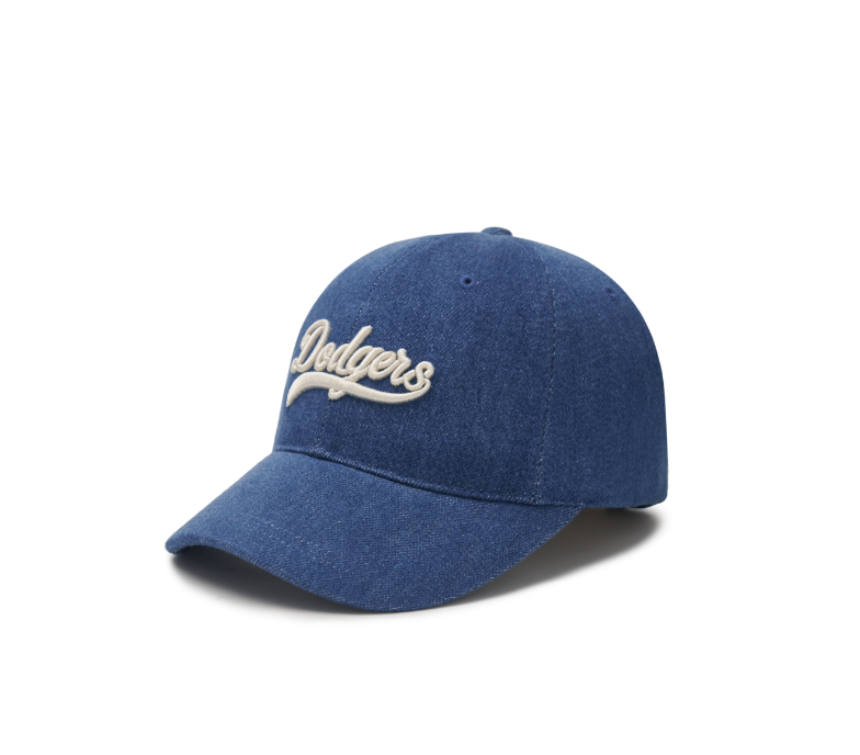 MLB KOREA Varsity Collective Lettering Denim Ball Cap, Los
