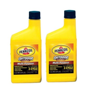 2 ~ Pennzoil Outdoor Small Engines Multi-Purpose 2-Cycle Premium Engine Oil 1 Pt