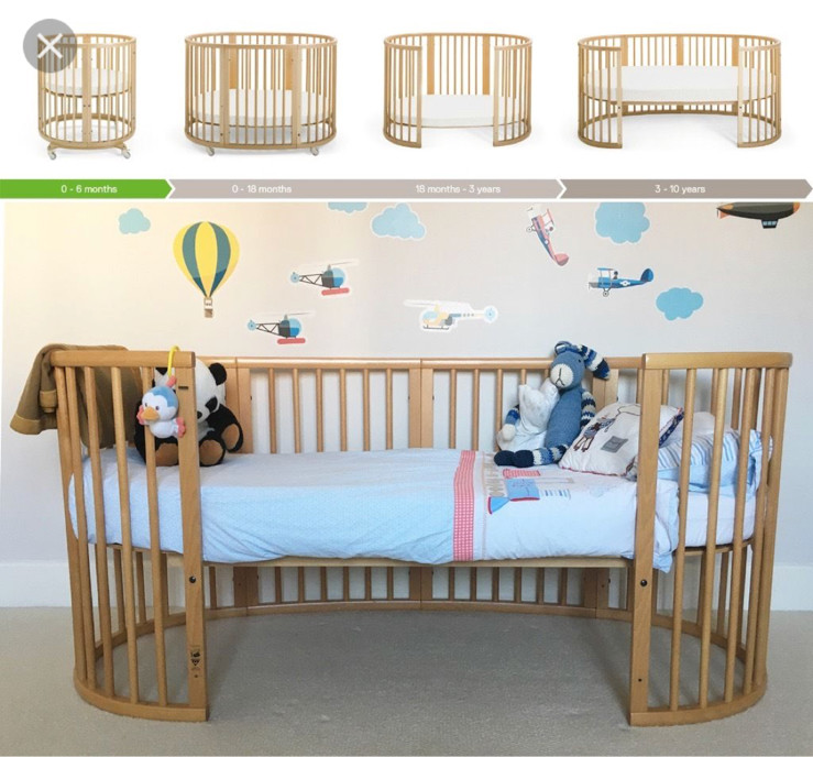 Stokke Sleepi Bed from birth to 10 years old w/mattress in East