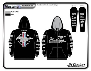 Ford mustang collage zip hoodie #7