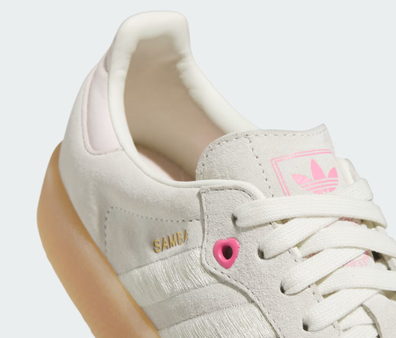 Pre-owned Adidas Originals Bnib Adidas Sambae Valentine Edition Tan/pink/gum - Womens 8.5