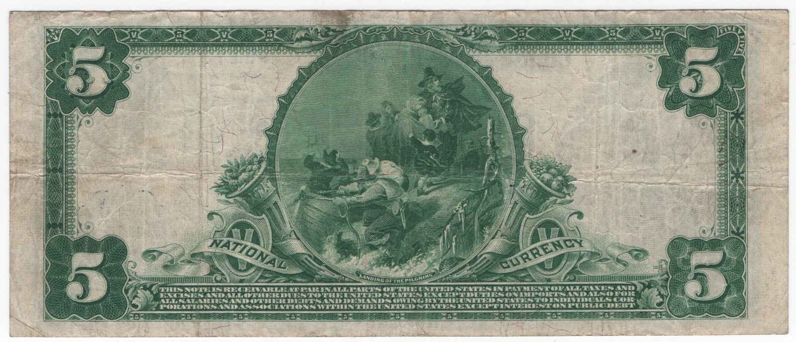 1902 PB $5 Merchants National Bank St.Paul Minnesota National Banknote Choice VF