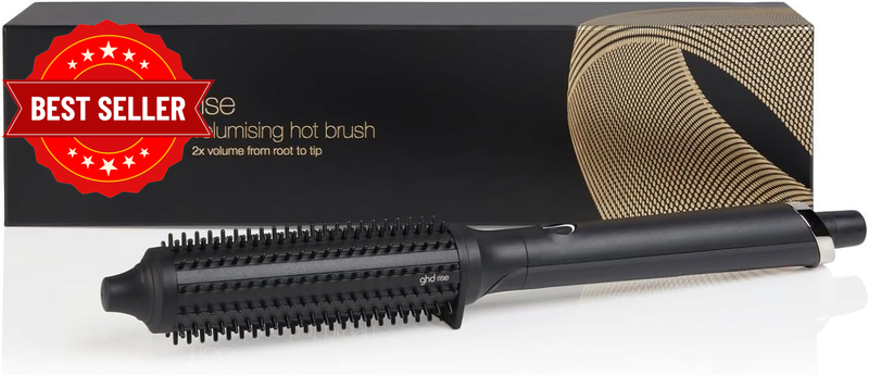 Rise Volumising Hot Brush, a Heated round Hot Brush for Curling, Smoothing and R