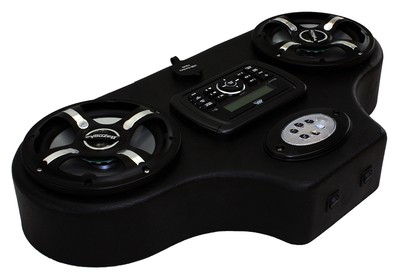 Froghead Ind. Stereo for Canam Commander with Bluetooth AM/FM App and LED Speak